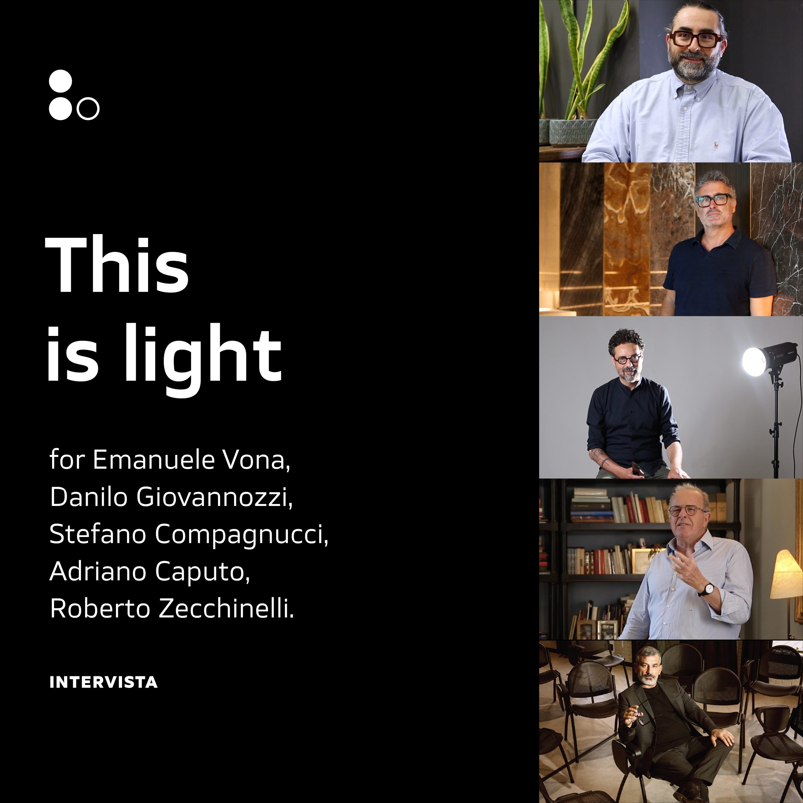 Five professionals, five visions of Light. Luci Ombre